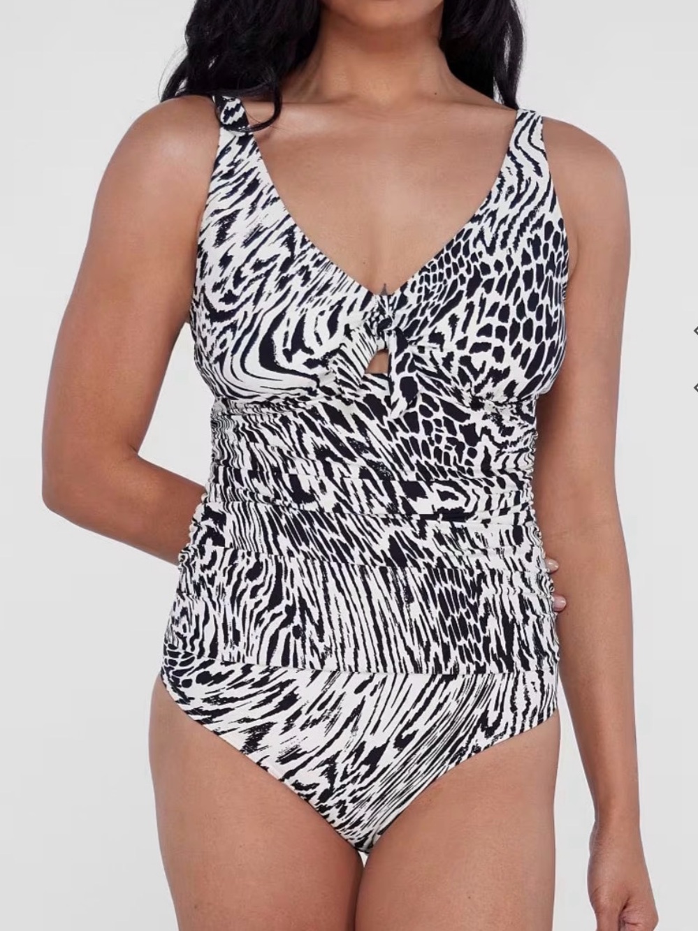 Birdsong Tie Front Underwire One-Piece